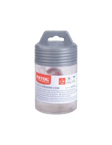 Con de frezare/șlefuire diamant, EXTOL PREMIUM, 8801852, 2-50mm, M14