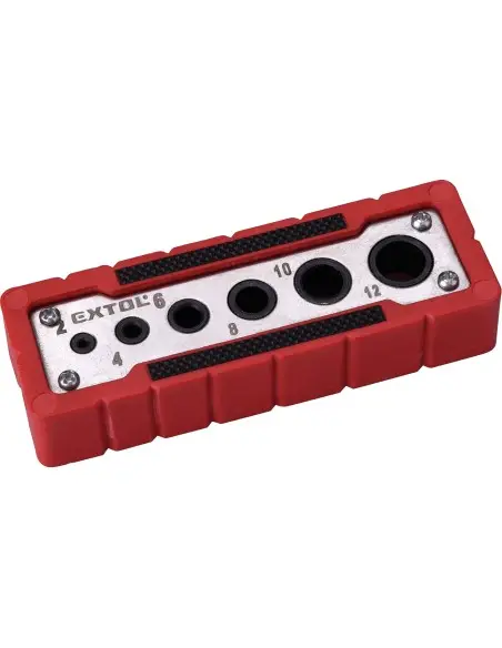 Drillblock, EXTOL PREMIUM, 8801920, 2-12mm, inox-plastic Drillblock, EXTOL PREMIUM, 8801920, 2-12mm, inox-plastic
