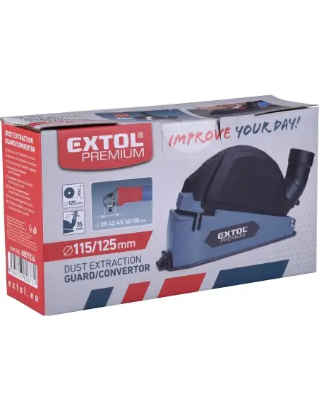 Aparatoare polizor unghiular, EXTOL PREMIUM, 8807026, O115/125mm, extractie praf