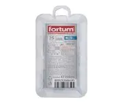 25pcs nituri coloana M6x15mm, FORTUM, 4770676, plastic box
