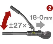 Cutter hidraulic fier-beton, FORTUM, 4900172, ⌀4-16mm, 60kN