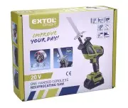 Fierastrau reciprocant fara fir, EXTOL CRAFT, 402454, 20V, 2Ah