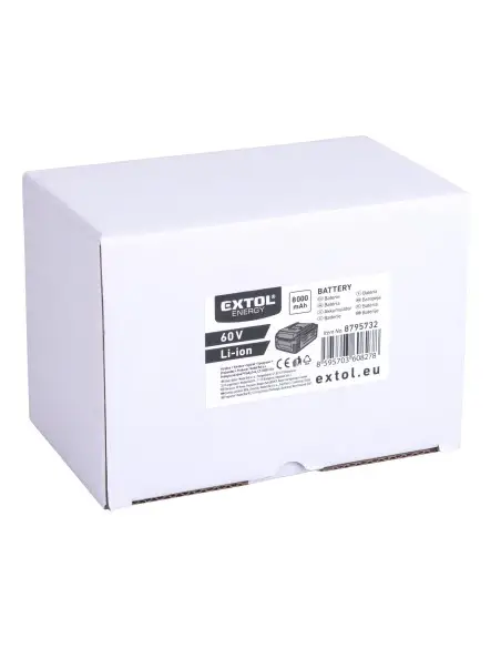 Baterie 60V/8Ah, EXTOL INDUSTRIAL, 8795732, Li-ion, 1500 cicluri Baterie 60V/8Ah, EXTOL INDUSTRIAL, 8795732, Li-ion, 1500 cicluri