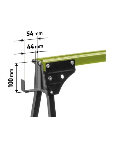 Capra pliabila, EXTOL CRAFT, 956070, 450kg, 76cm