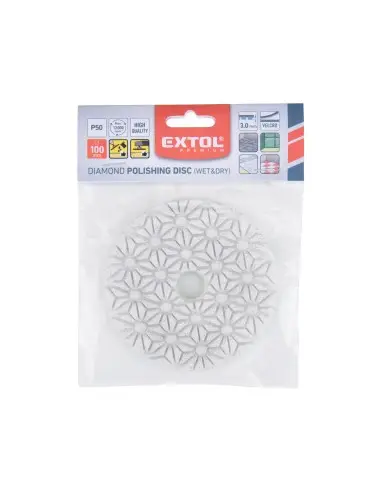Rola polisare diamantata, EXTOL PREMIUM, 8803090, O100mm, P50