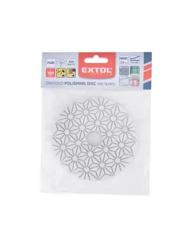 Roata de slefuire diam. scaiata, EXTOL PREMIUM, 8803096, O100mm, P400