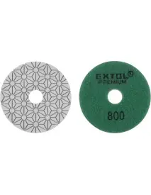 Roata polisare diamant velcro, 100mm, EXTOL, 8803097, Velcro, O100mm