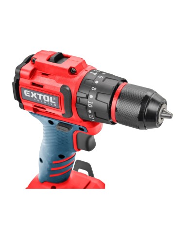 Masina de gaurit fara fir cu percutie, EXTOL PREMIUM, 8891806, 20V Li-ion, 2x2Ah