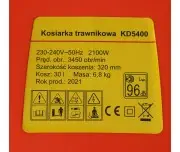 Masina tuns iarba electrica 2100W Kraft&Dele KD5400