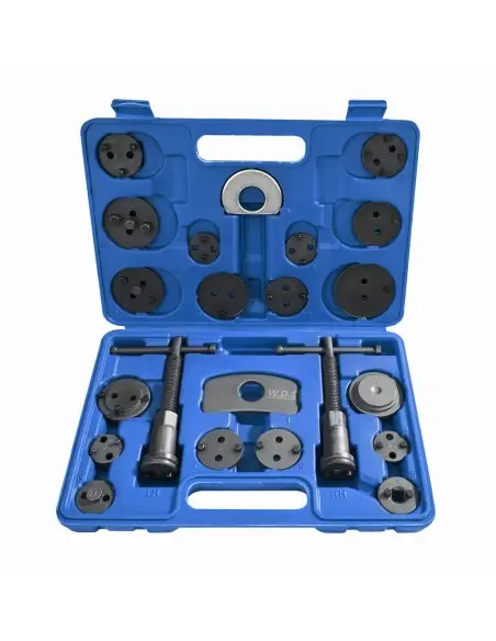 Presa etrieri pentru pistoane frana, KRAFT&DELE, 22 piese, WDS2210 Presa etrieri pentru pistoane frana, KRAFT&DELE, 22 piese, WDS2210