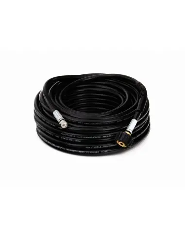 Furtun curatare canalizare 20m, Kraft&Dele,Presiune 5800 PSI, Duza alama, Negru, KD2059
