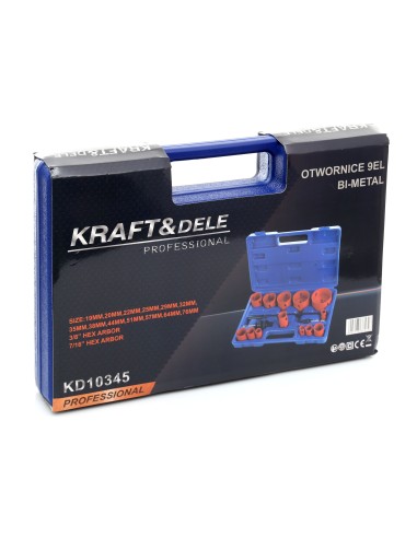 Burghie bimetalice pentru metal si lemn, Kraft&Dele, KD10345 Burghie bimetalice pentru metal si lemn, Kraft&Dele, KD10345