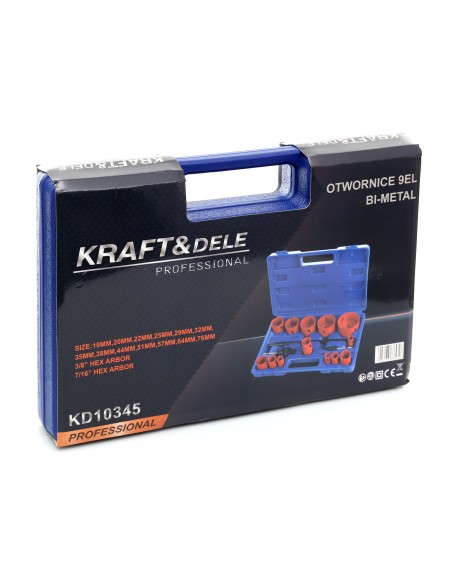 Burghie bimetalice pentru metal si lemn, Kraft&Dele, KD10345 Burghie bimetalice pentru metal si lemn, Kraft&Dele, KD10345