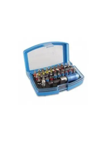 Set biti, Hogert, 1/4", cu adaptor, 32 piese