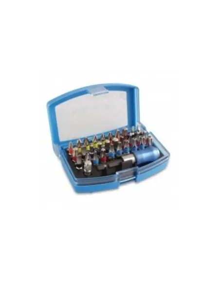 Set biti, Hogert, 1/4", cu adaptor, 32 piese