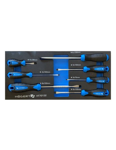 HT7G132- Set 7 surubelnite drepte Hogert Technik - Surubelnite