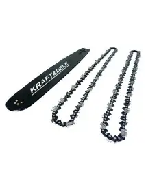 Sina de ghidaj 15"/38cm + 2 lanturi, Kraft&Dele, KD10151
