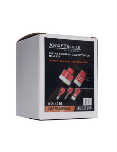 SET DE BURGHIE DIAMANTATE 5 PIESE, Kraft&Dele, KD11219 SET DE BURGHIE DIAMANTATE 5 PIESE, Kraft&Dele, KD11219