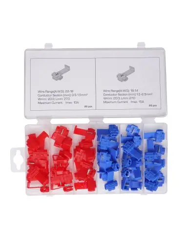 Set de conectori rapizi pentru cabluri 50 buc., Kraft&Dele, KD10481