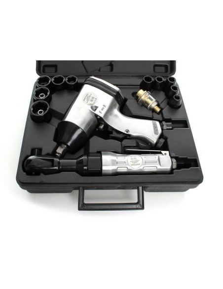 Setul de chei pneumatice cu impact cu clichet, Kraft&Dele, KD1422