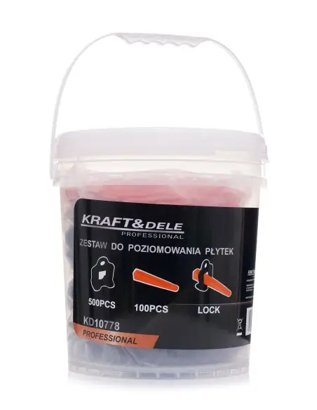 Set de nivelare a placilor 600 buc., Kraft&Dele, KD10778 Set de nivelare a placilor 600 buc., Kraft&Dele, KD10778