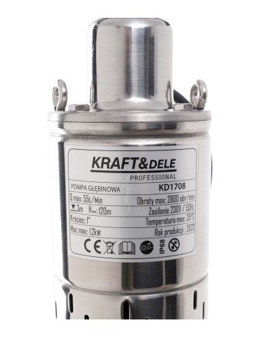 Pompa submersibila cu surub 120M 1,20kW, Kraft&Dele, KD1708