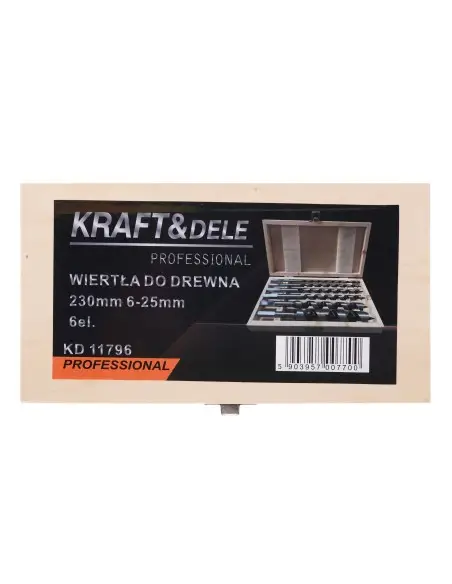 Burghie pentru Lemn 230 mm 6-25 mm, Kraft&Dele, KD11796