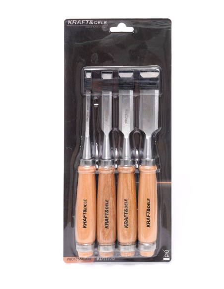 Dalta pentru lemnarie 4 buc., Kraft&Dele, KD11770 Dalta pentru lemnarie 4 buc., Kraft&Dele, KD11770