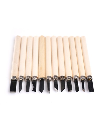 Daltele de sculptat 12 buc., Kraft&Dele, KD11774