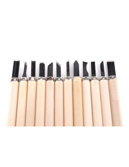 Daltele de sculptat 12 buc., Kraft&Dele, KD11774