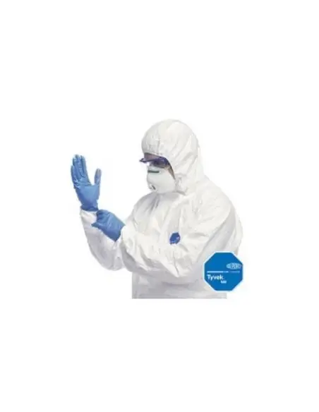 Combinezon de unica folosinta alb antistatic din polietilena TYVEK 500 GANTELINE Coverguard - Unica folosinta Combinezon de unica folosinta alb antistatic din polietilena TYVEK 500 GANTELINE Coverguard - Unica folosinta