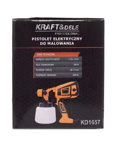 Pistol de vopsit 650W 800ML, Kraft&Dele, KD1657