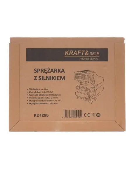 COMPRESOR CU MOTOR 8BAR, Kraft&Dele, KD1295 COMPRESOR CU MOTOR 8BAR, Kraft&Dele, KD1295