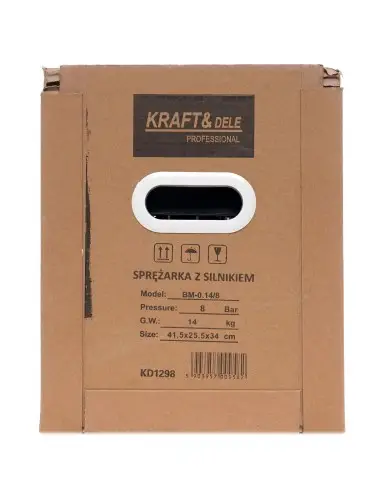 Compresor cu motor 10BAR, Kraft&Dele, KD1298
