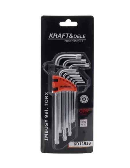 IMBUS LUNG TORX 9BUC., Kraft&Dele, KD11933 IMBUS LUNG TORX 9BUC., Kraft&Dele, KD11933