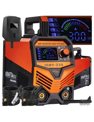 Aparat de sudura IGBT/MMA/LIFT/TIG 330A, Kraft&Dele, KD1878