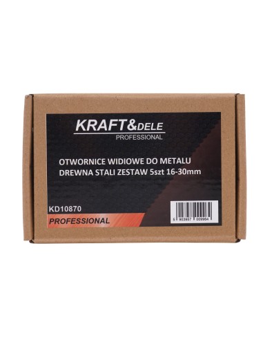 SET DE BURGHIE PENTRU METAL/LEMN, Kraft&Dele, KD10870
