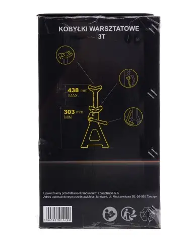 SUPORTURI AUTO 3T 303-438MM, Kraft&Dele, KD3183