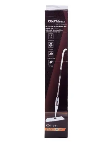 Mop cu pulverizator 350 ml + rezerve, Kraft&Dele, KD11941