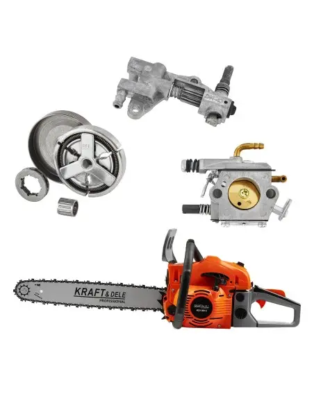 Ferastrau cu Lant pe Benzina 5,9CP + Accesorii, KD10613 Ferastrau cu Lant pe Benzina 5,9CP + Accesorii, KD10613