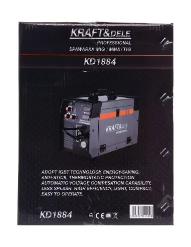 Aparat de sudura MIG/MMA/TIG-250A, Kraft&Dele, KD1884