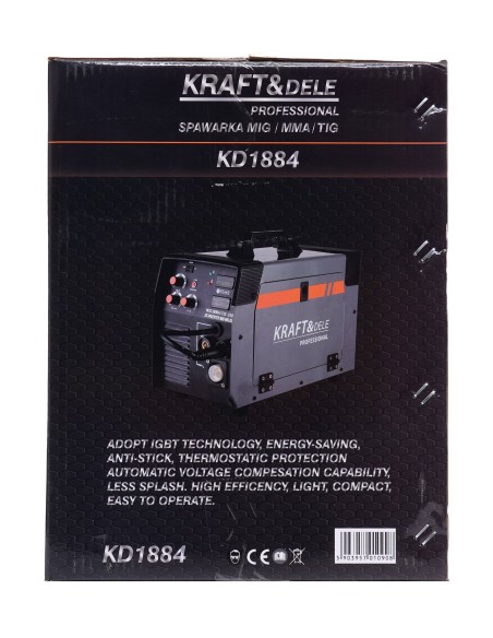 Aparat de sudura MIG/MMA/TIG-250A, Kraft&Dele, KD1884