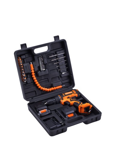 Set masina de gaurit si insurubat 21V 2Ah + accesorii, Kraft&Dele, KD3353 Set masina de gaurit si insurubat 21V 2Ah + accesorii, Kraft&Dele, KD3353