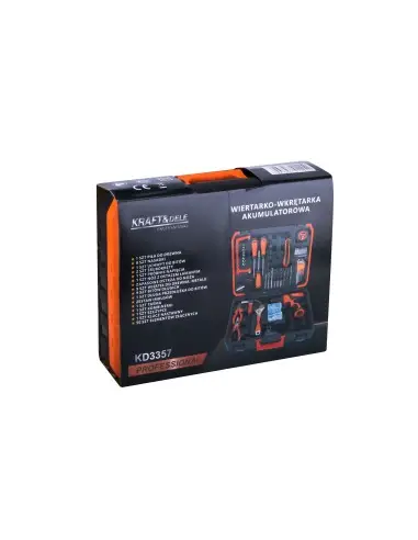 Set de masina de gaurit/insurubat 18V 1,5Ah + accesorii, KD3357
