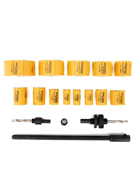 Set de ferastraie circulare lemn si metal 17buc KD10758 Set de ferastraie circulare lemn si metal 17buc KD10758