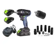 Cheie de impact cu acumulator 21V - set, Kraft&Dele, KD3408