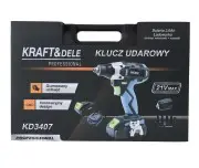 CHEIE DE IMPACT CU ACUMULATOR 21V - SET CU DOUA CAPETE, KD3407