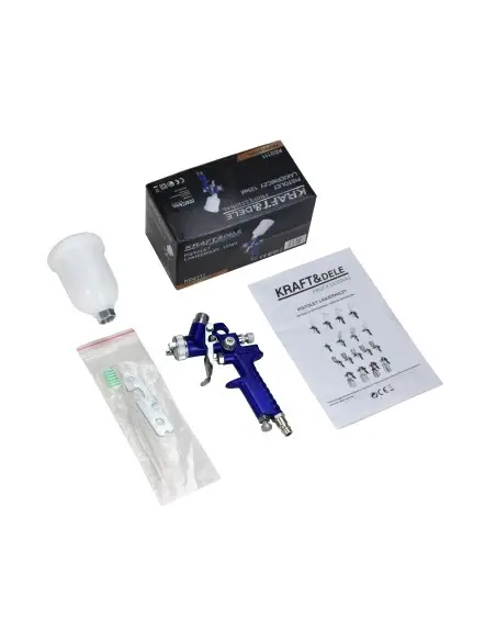 Pistol de vopsit cu pulverizare 125ml, Kraft&Dele, KD2111
