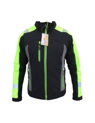 Jacheta de protectie softshell reflectorizanta LH-SHELLVIS Leber & Hollman - Geaca reflectorizanta
