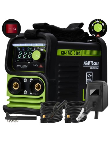 Aparat de sudura invertor 330A MMA TIG LIFT VRD, Kraft&Dele, KD1783